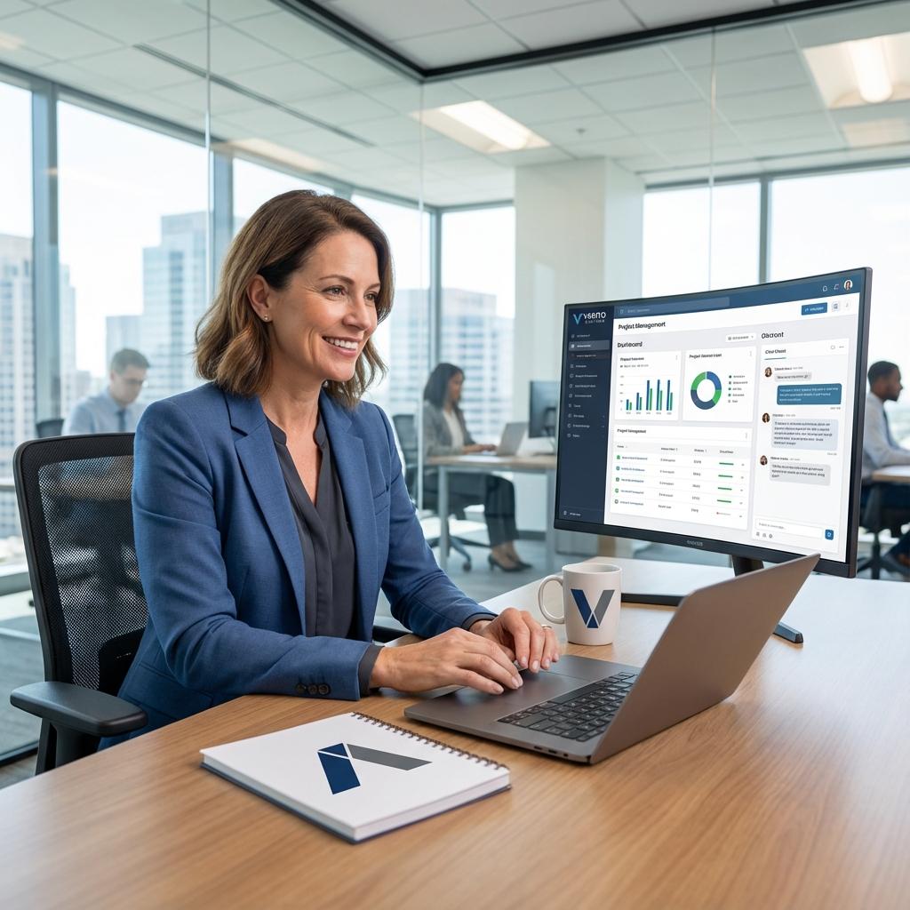 Business software cloud dashboard