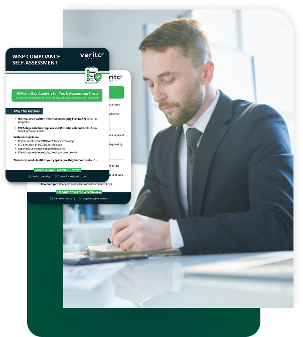 Professional completing WISP documentation
